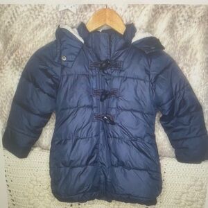 Navy Blue Kids Puffer Coat